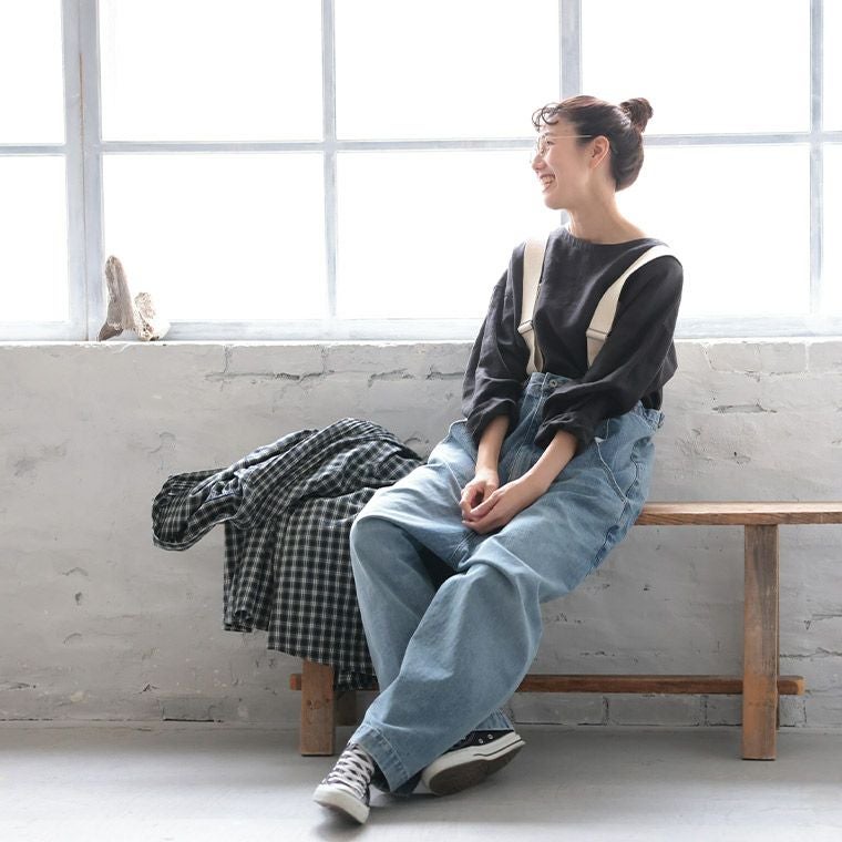 ロンTを麻でつくりました。麻100%でつくった重ね着のためのロンT