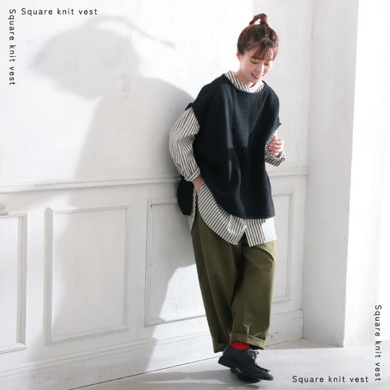 ニット嫌いがつくったニット ニット嫌いがつくった、四角いハンサムニット S/M/ ニット嫌いがつくったニットニット嫌いがつくった、四角いハンサム