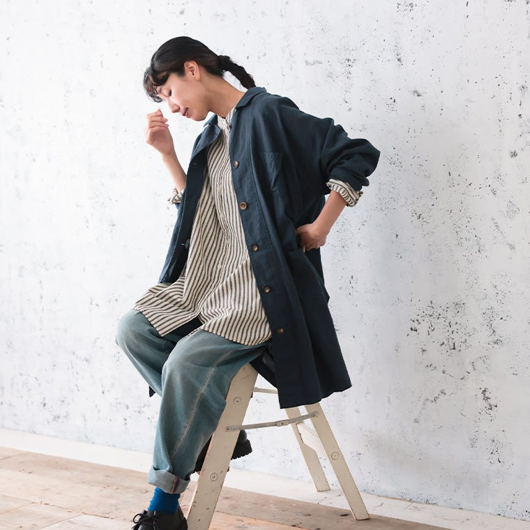 はちみつ堂洗いざらしたリネンな羽織り | soulberry
