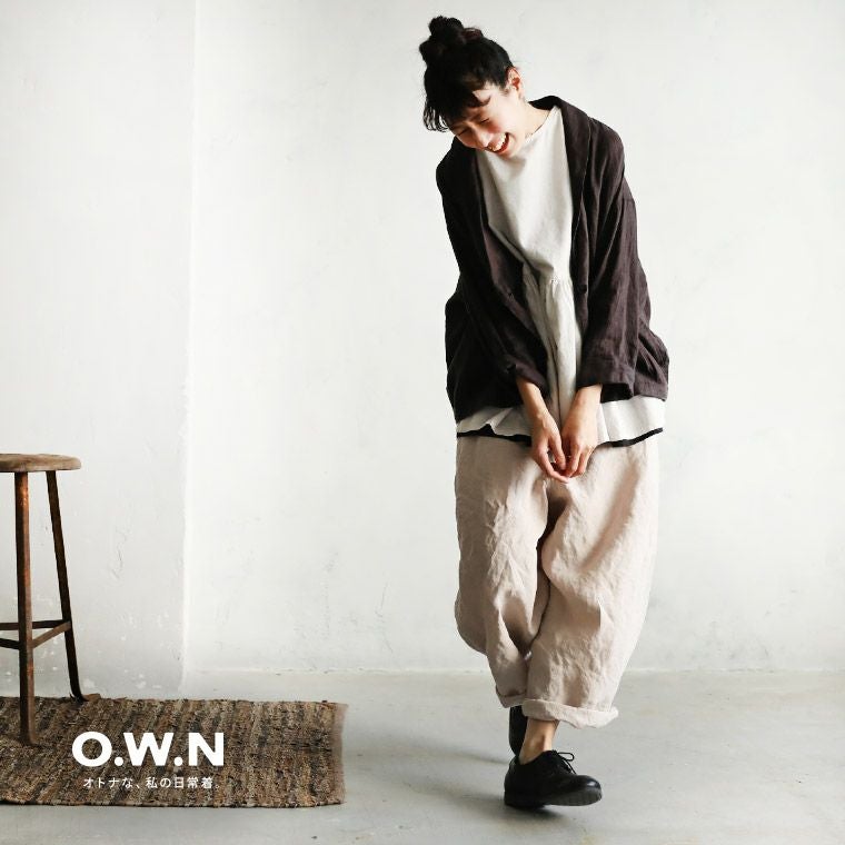 O.W.N麻100%で仕立てたパンツ | soulberry