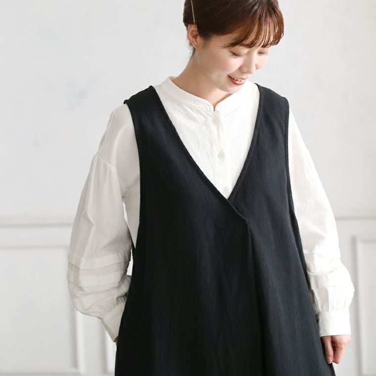 クロヤギさんからお手紙ついたすっきり映えちゃう黒いワンピース