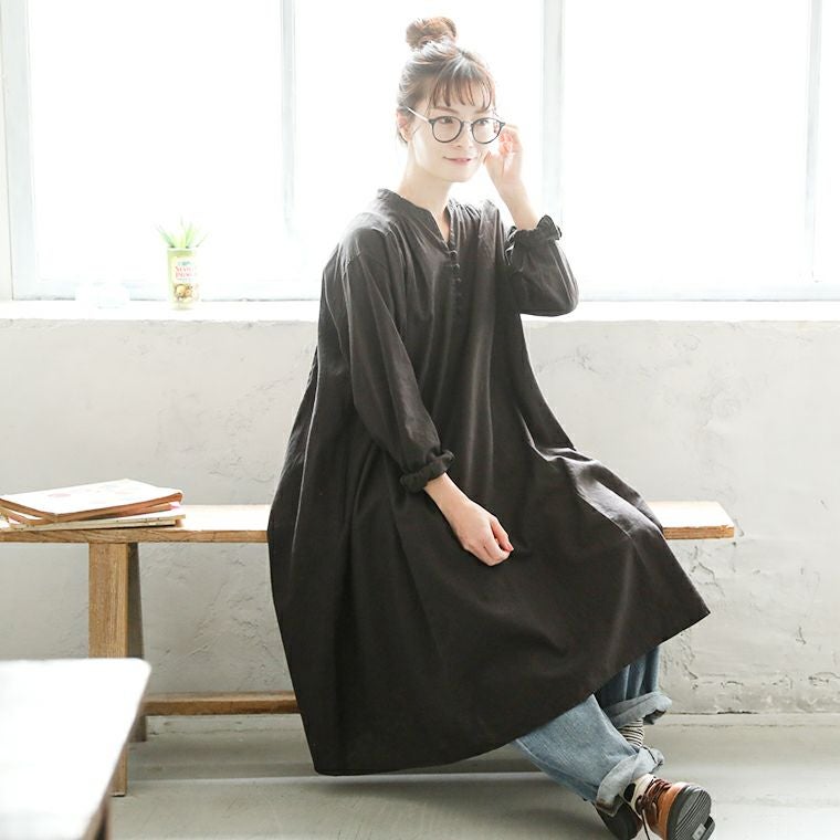 miele✩⃛　S☆⑧　ハワイアンワンピース はちみつ堂コットンリネンな、風合いワンピース | soulberry