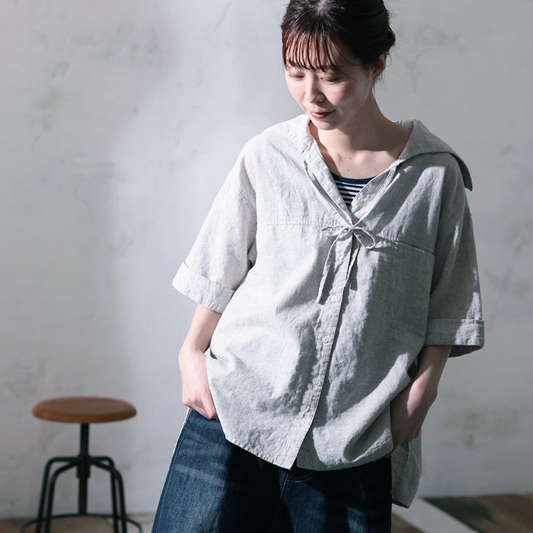 セーラー襟のブラウス musubi | soulberry