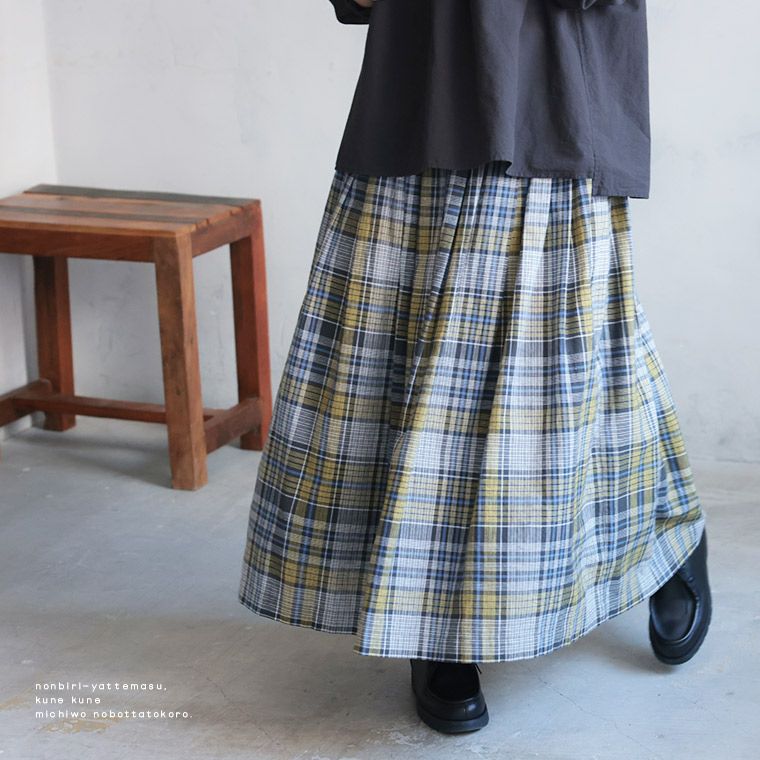 はちみつ堂はちみつチェックのスカート | soulberry