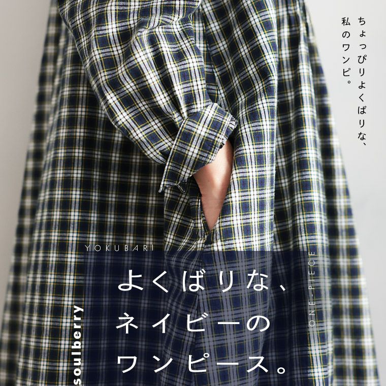 よくばりな、ネイビーのワンピース。 | soulberry