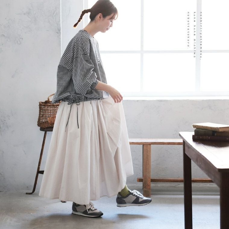 はちみつ堂ふわっと、結ぶギンガムのプルオーバー | soulberry