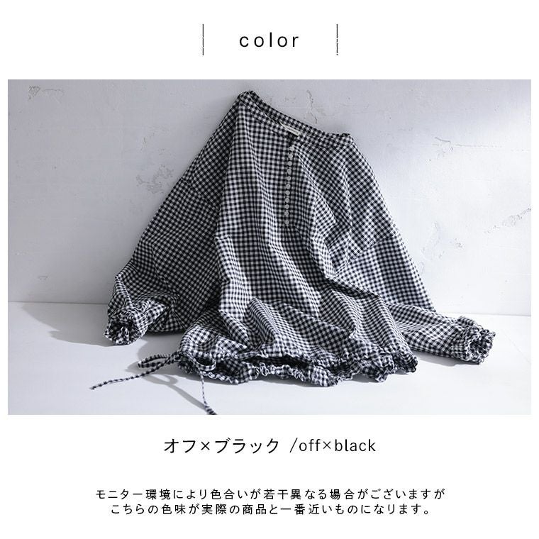 はちみつ堂ふわっと、結ぶギンガムのプルオーバー | soulberry