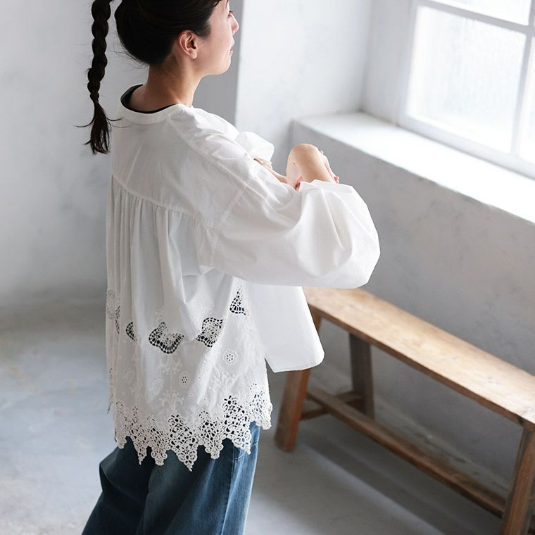 はちみつ堂デニムと着るレースのプルオーバー | soulberry