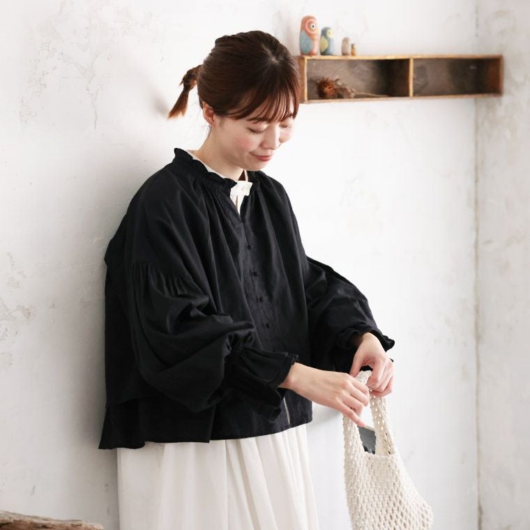 【新品タグ付き】ソウルベリー ふくろうと月 ボレロみたいなブラウス Mサイズ ふくろうと月ボレロみたいなブラウス | soulberry