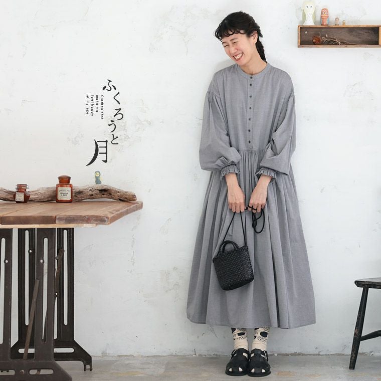 ふくろうと月はいいろフクロウのワンピース | soulberry