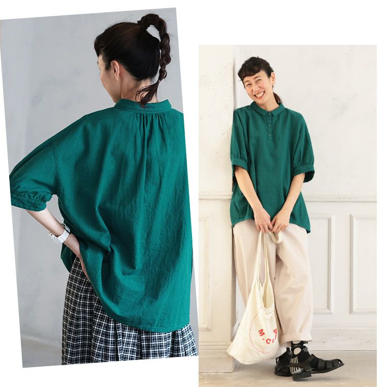 サリー 簡単着用 ワンタッチ Fabindia グリーン系 ワンタッチ サリー & ブラウス 簡単着用 ブルーグリーン サリー 簡単
