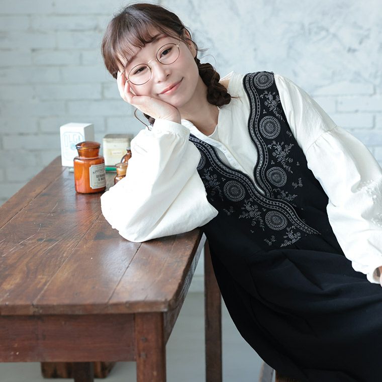 はちみつ堂たっぷり刺繍のワンピース | soulberry