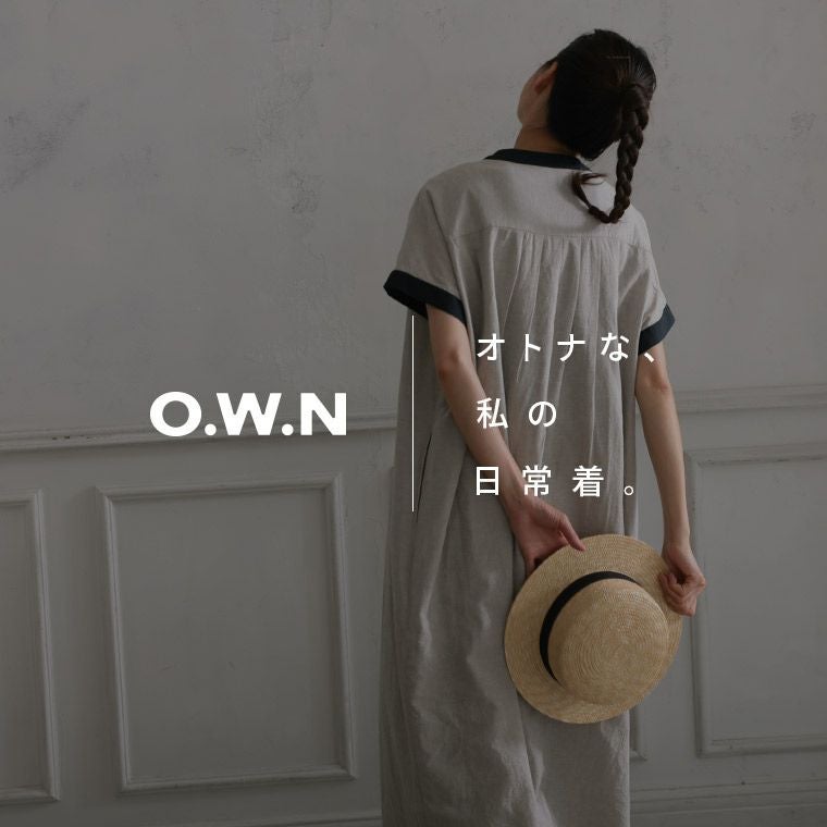 O.W.N袖あり！なノースリのちょこっと配色のワンピース | soulberry