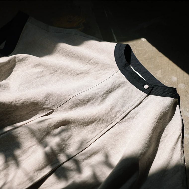 O.W.N袖あり！なノースリのちょこっと配色のワンピース | soulberry