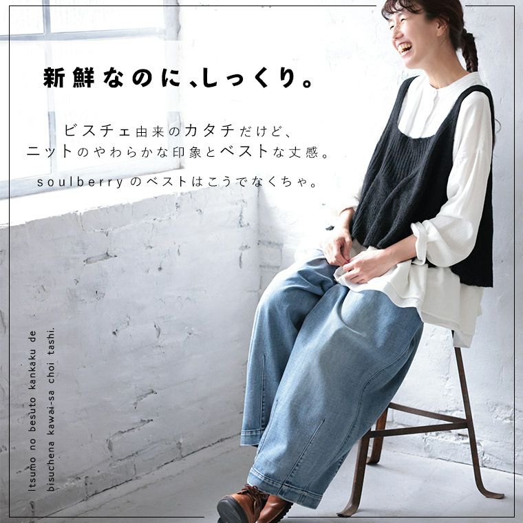 ビスチェみたいなニットのベスト | soulberry