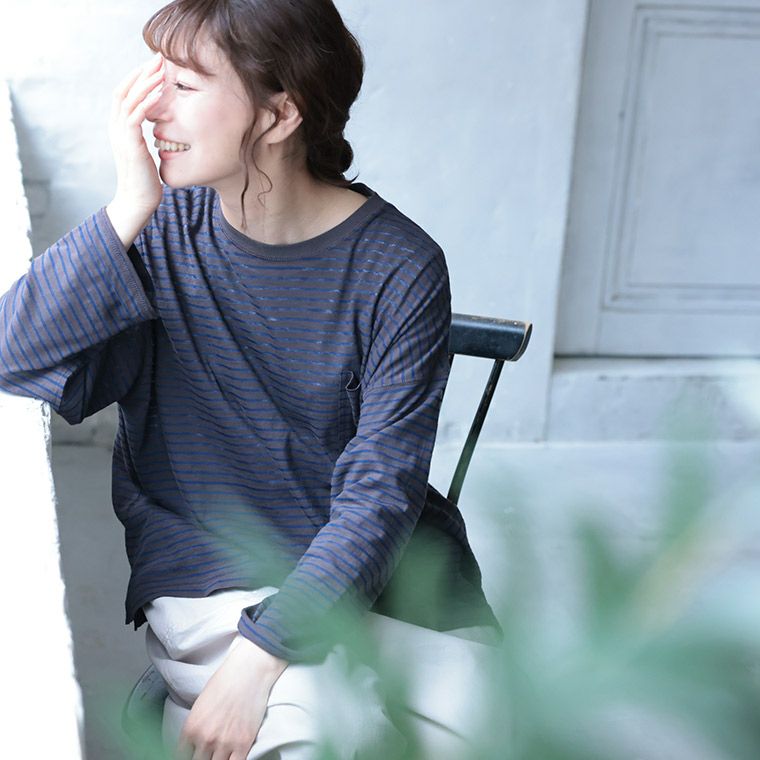 秋もお世話になっちゃう、夏の長袖ボーダーカットソー | soulberry