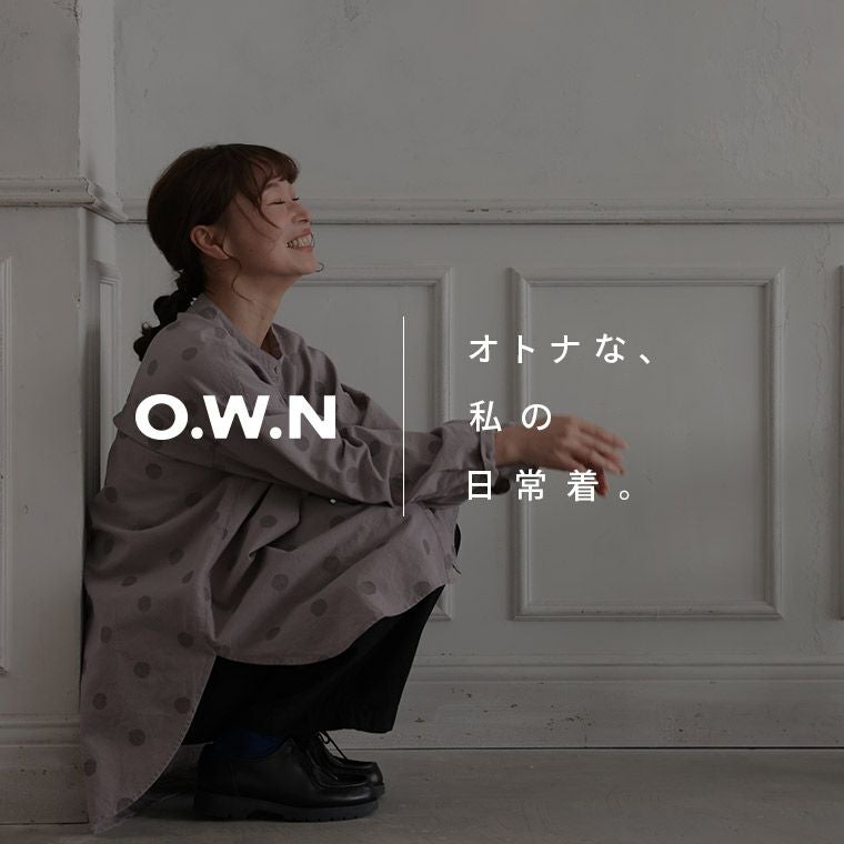 O.W.Nモノトーンなドット刺繍のシャツ | soulberry