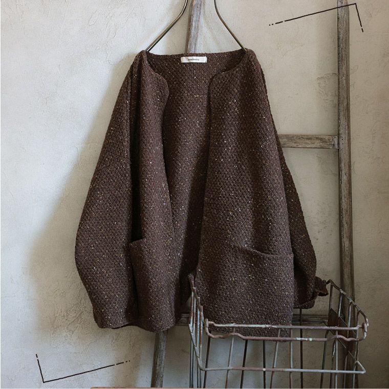 5059✾…最終お値下げ✾エスニック✾…カーディガン AZUL BY MOUSSY | 起毛総柄カーディガン (カーディガン ) |SHEL'TTER