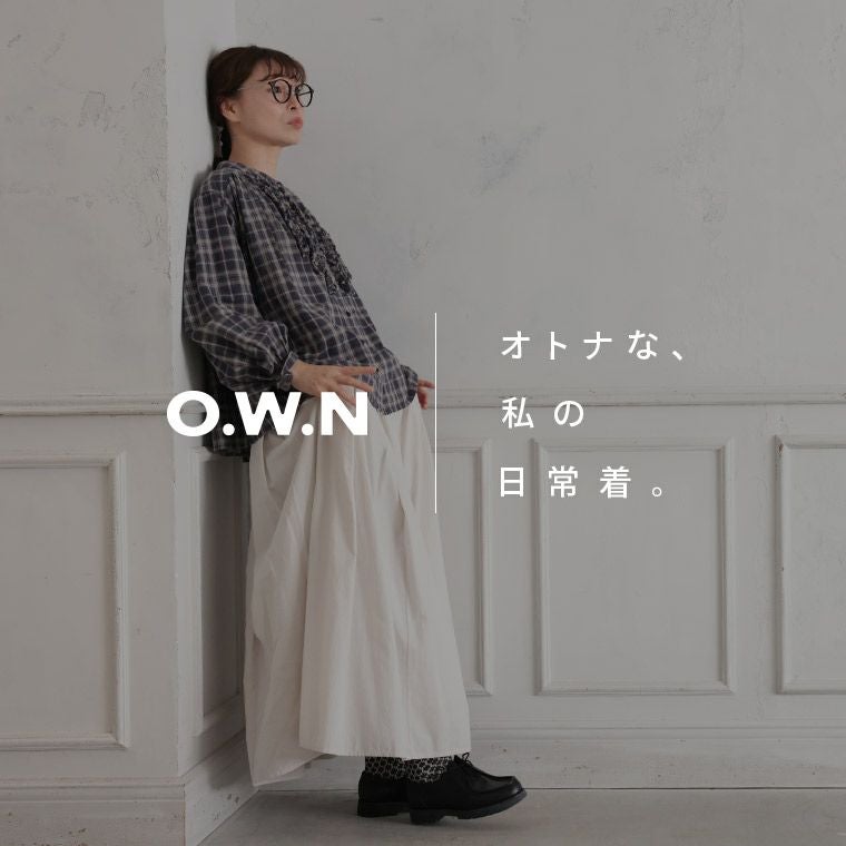 O.W.Nチェックなフリルブラウス | soulberry