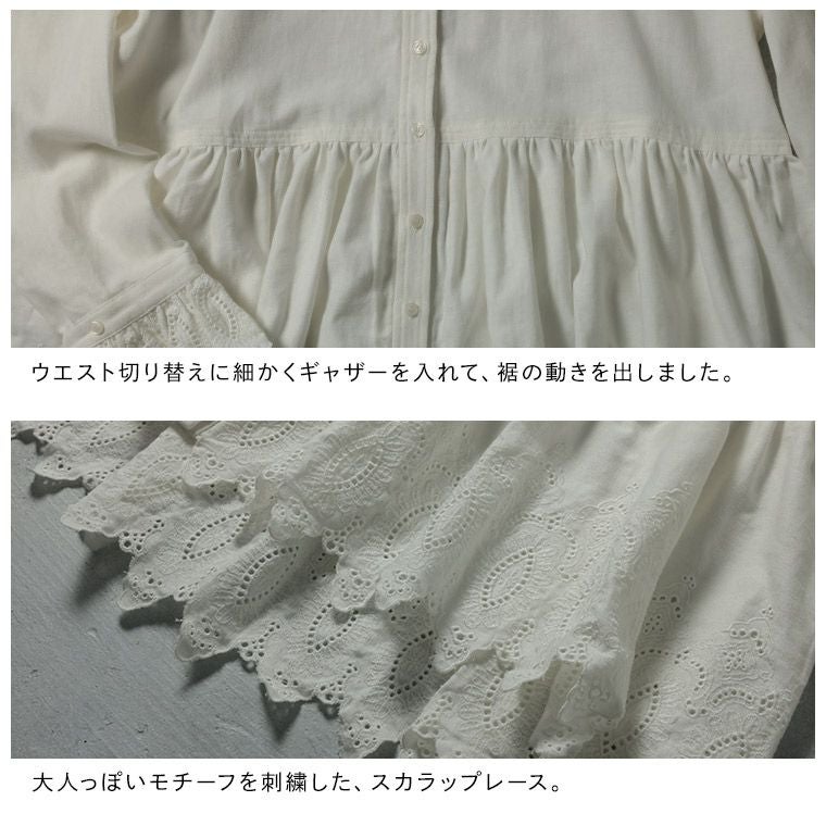 ニットの裾から、ひらっと出したいレースのブラウス | soulberry