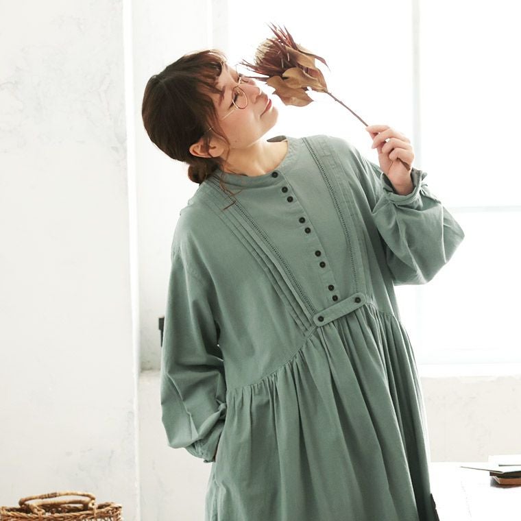 ブリードの森アーモンドグリーンのワンピース | soulberry