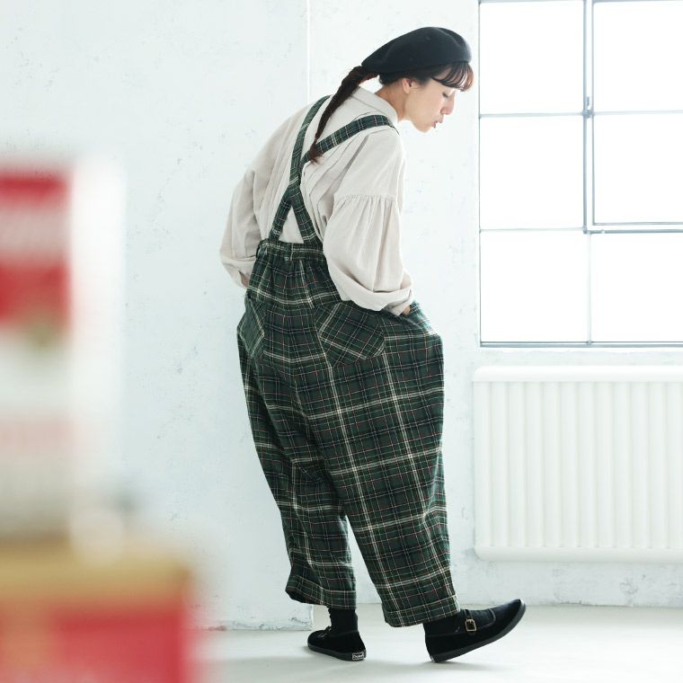me］「チェックらぼ」のタータンチェックなサスペンダーパンツ | soulberry