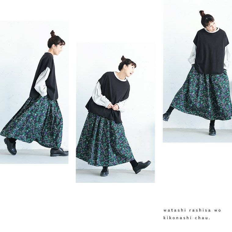 【美品】meわがまま別注私の押し花スカートM【soulberry】 soulberry｜［me］ 「わがまま別注」私の押し花スカート - soulberry