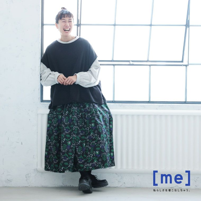 me］「わがまま別注」私の押し花スカート | soulberry
