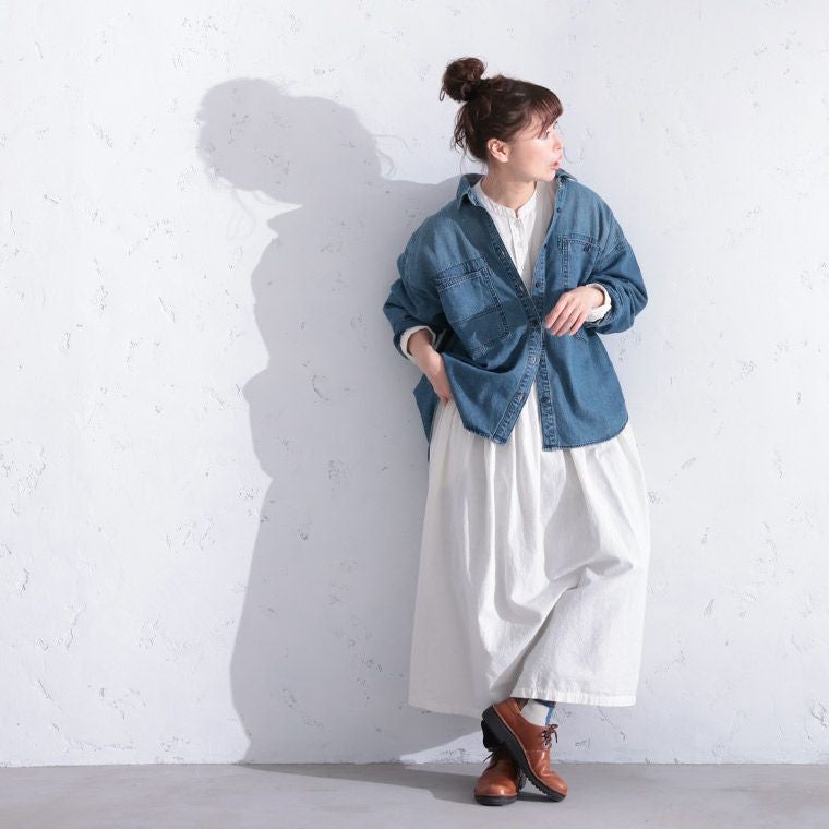 新品☆完売のデニムシャツ O.W.N なにかと頼れるデニムのシャツ ソウルベリー O.W.Nなにかと頼れるデニムのシャツ | soulberry
