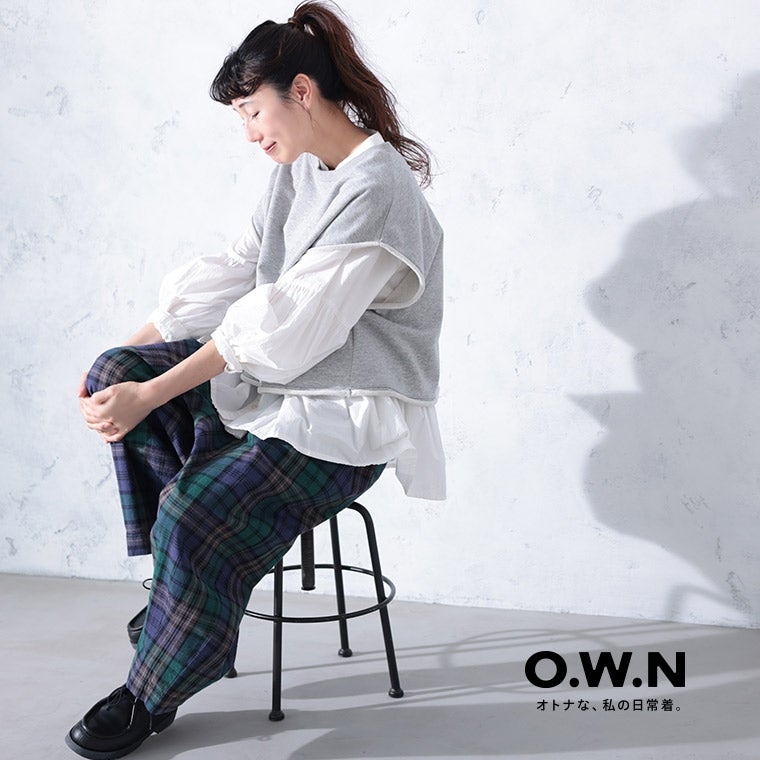O.W.Nブラックウォッチな9分丈パンツ | soulberry