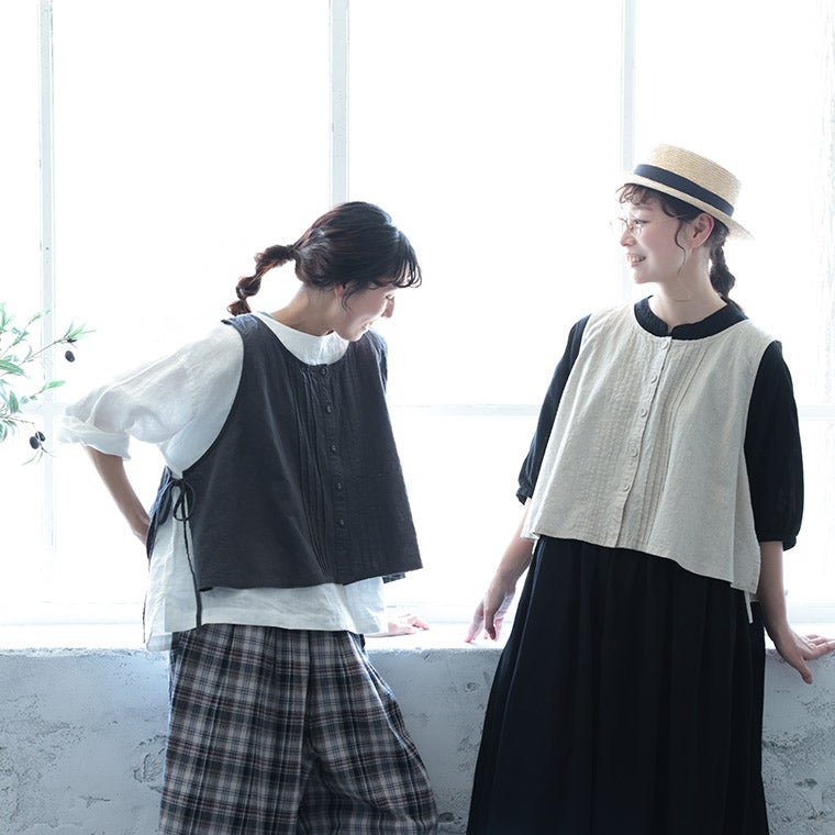 はちみつ堂結ぶピンタックなベスト | soulberry