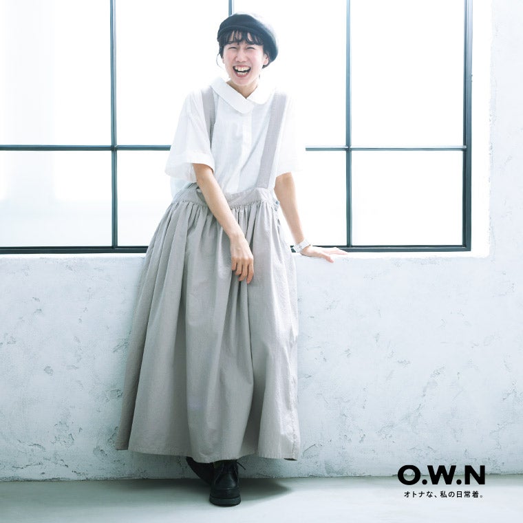 O.W.Nほんのり香る主役なサスペンダースカート | soulberry
