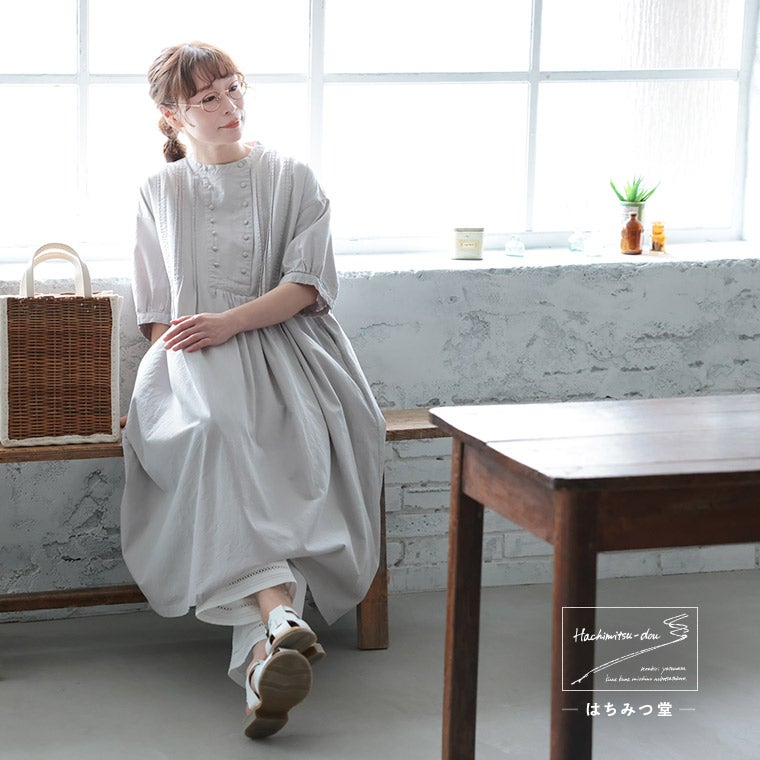はちみつ堂ダブル釦の涼ワンピース | soulberry