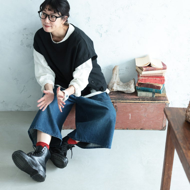 かかとを鳴らして歩きたい、大人のデニムキュロット。 | soulberry