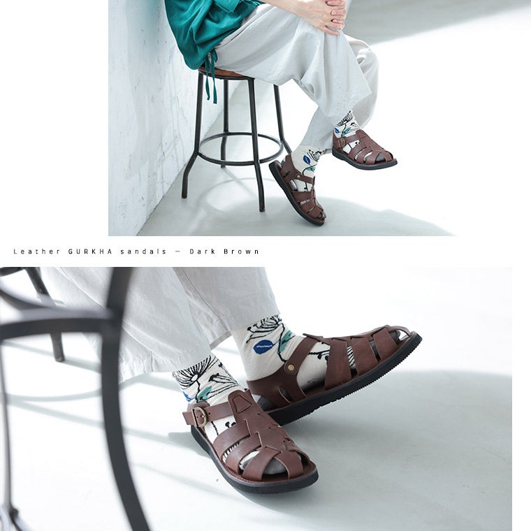 soulberryせれくしょんOrganichandloomのグルカサンダル(GURKHA