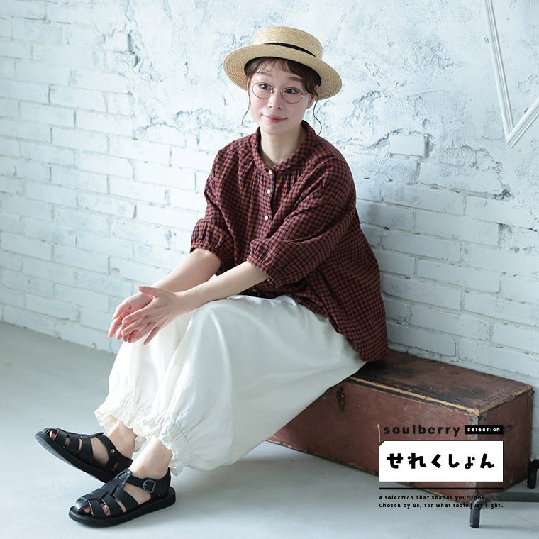 soulberryせれくしょんOrganichandloomのグルカサンダル(GURKHA