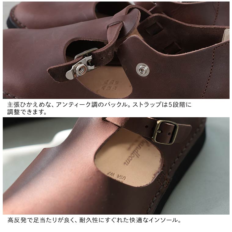 soulberryせれくしょんOrganichandloomのTストラップシューズ(GUNA