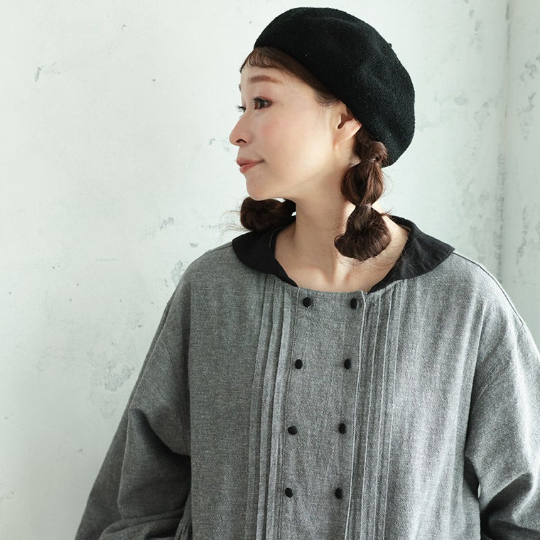8月上旬より順次出荷】6Beeダブルボタンのふちどりワンピース | soulberry