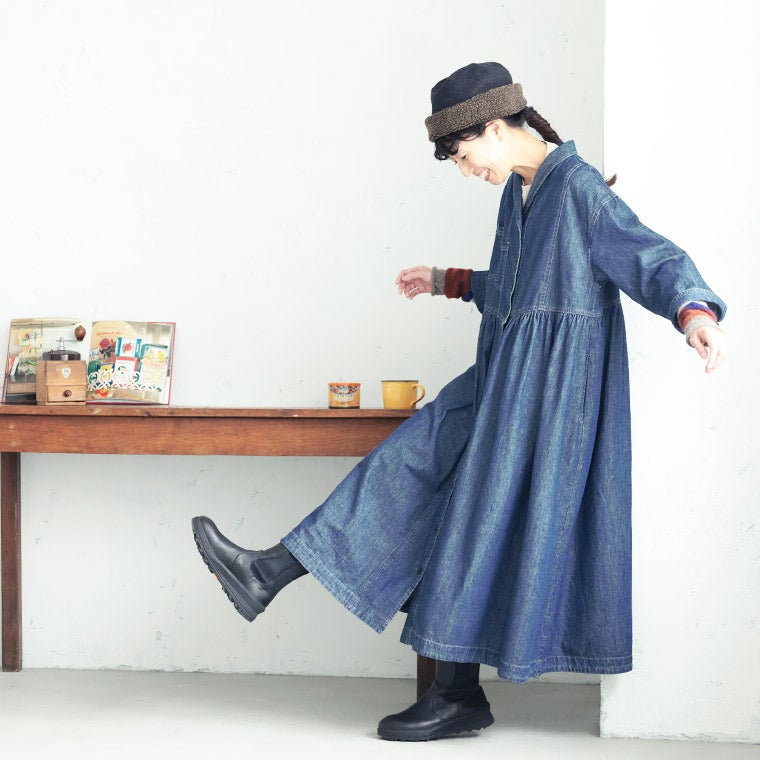 8月上旬より順次出荷】［me］私のデニム遊びなワンピース | soulberry